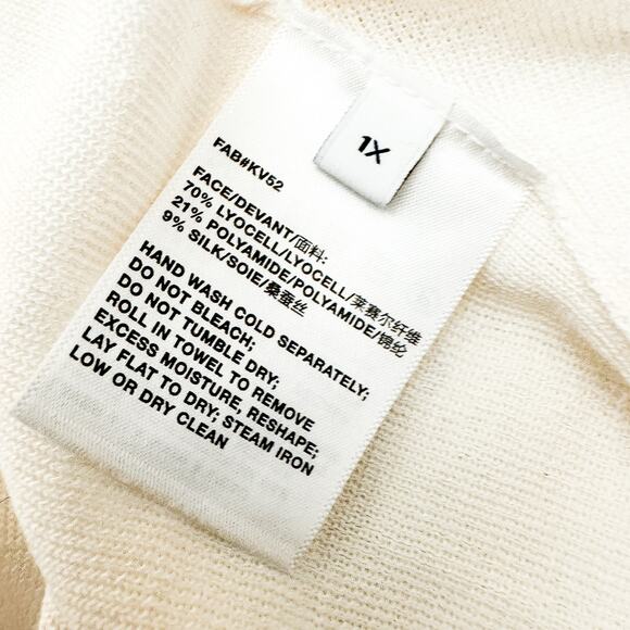 Lafayette 148 Cloud White Cropped Cardigan Sweater WWBM5R-KV52 NWT $598 Size 1X - Picture 8 of 10